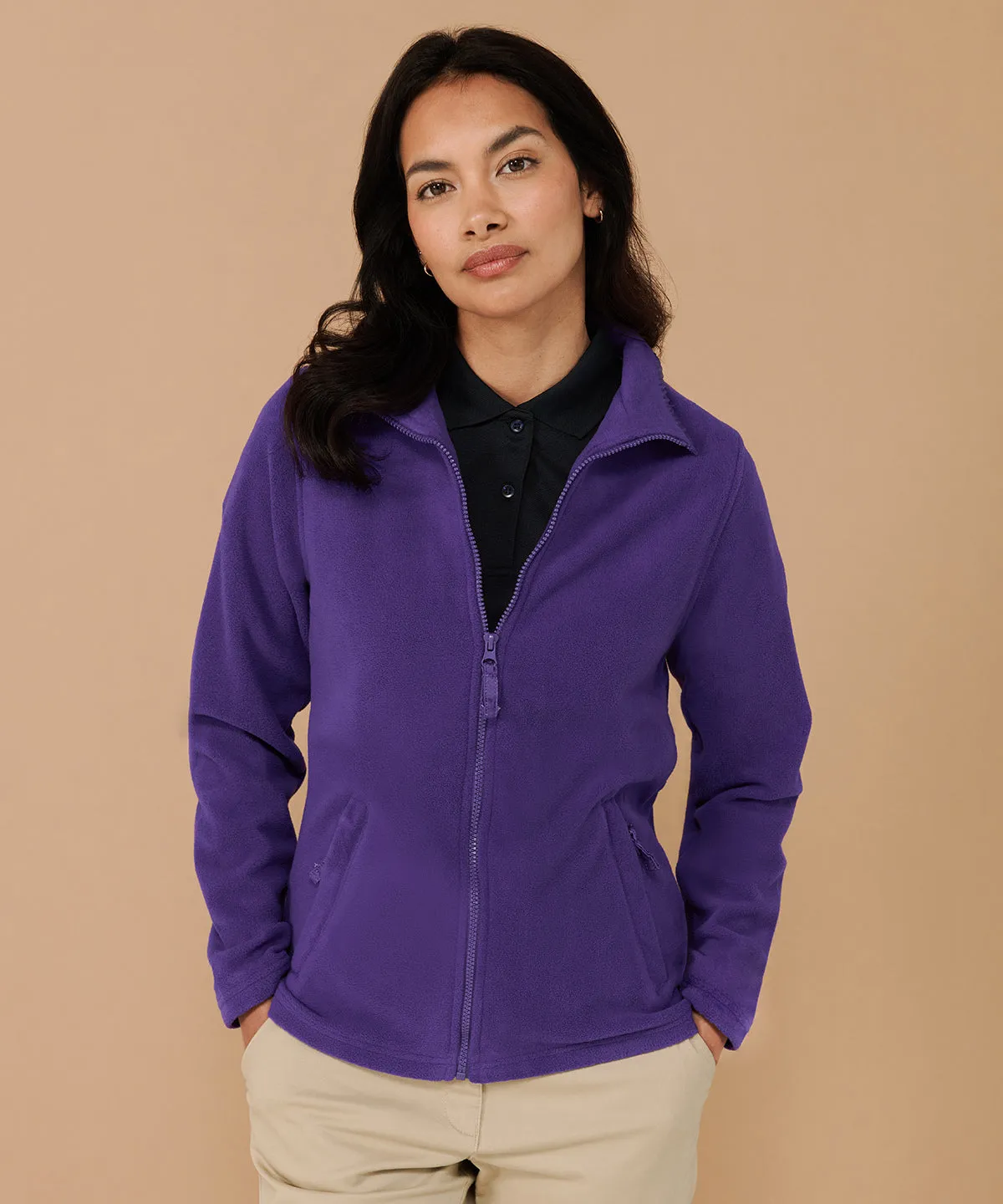 Womens microfleece jacket | Navy